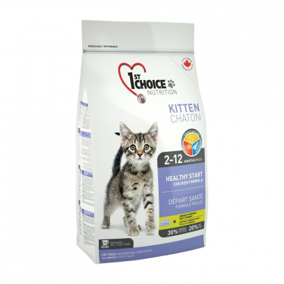 1st Choice Kitten Healthy Start Сухой Корм для котят с цыпленком,2,72кг.