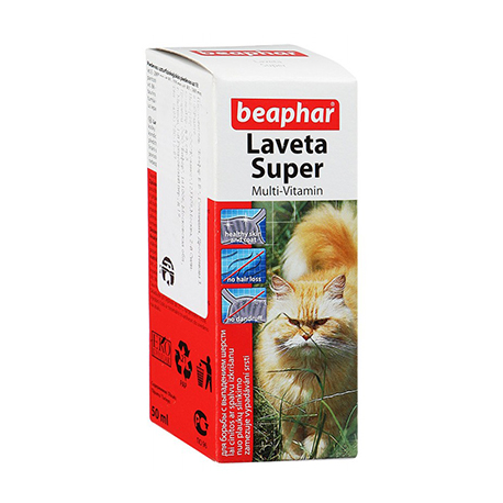 Жидкие витамины для кошек Beaphar Laveta Super (50 мл)