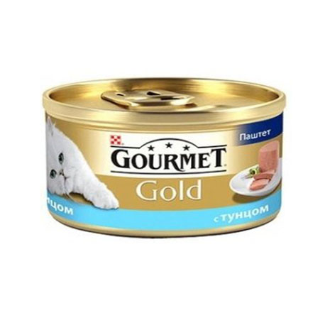 Влажный корм для кошек (Паштет с тунцом) Gourmet Gold