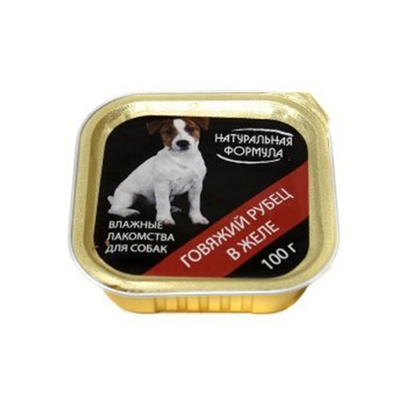 Консервы для собак (говядина и рубец ) «Натуральная формула» (0,100 кг)