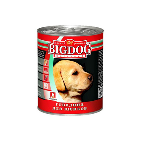 Консервы для щенков (с говядиной) «Зоогурман» BIG DOG (850 гр)