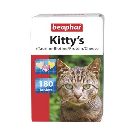 Витаминизированное лакомство для кошек Beaphar Kitty's Mix (180 таб.)