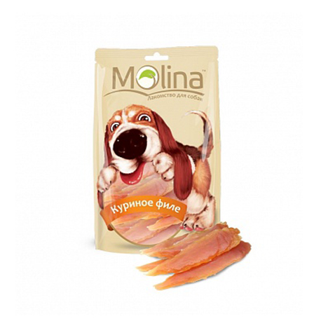 Лакомства для собак (куриное филе) Molina