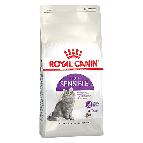  Royal Canin Sensible Сухой Корм для кошек с чувствительной пищеварительной системой,400гр.