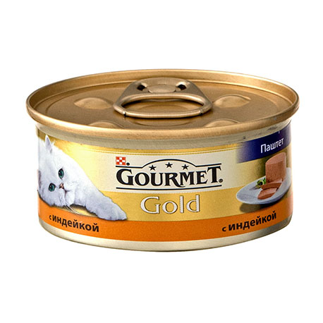 Влажный корм для кошек (мусс индейка) Gourmet Gold