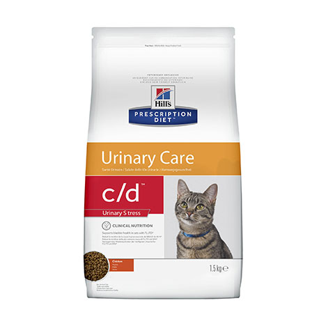 Диета для кошек при проблемах мочевыводящих путей при стрессе Hill's Prescription Diet C/D URINARY STRESS (1,5 кг)