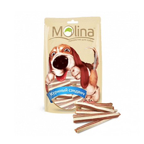 Лакомства для собак (куриный сэндвич) Molina
