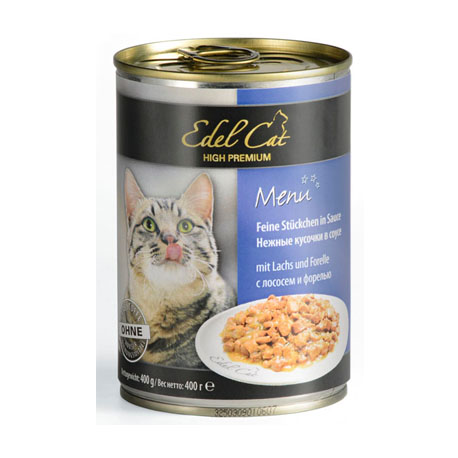 Консерва для кошек (лосось, форель) Edel Cat (0,4 кг)
