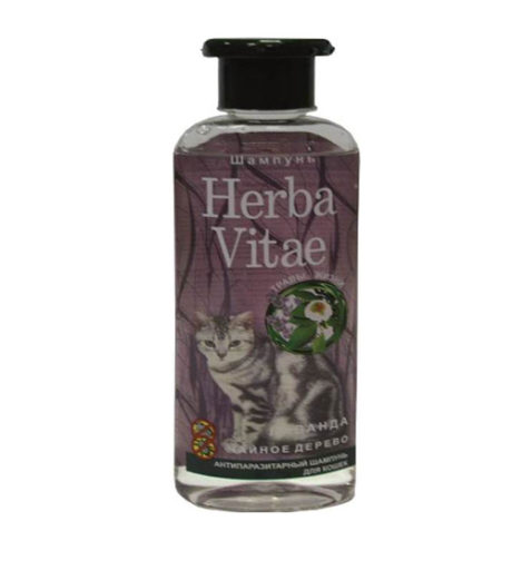Herba Vitae - антипаразитарный шампунь для кошек,250мл.