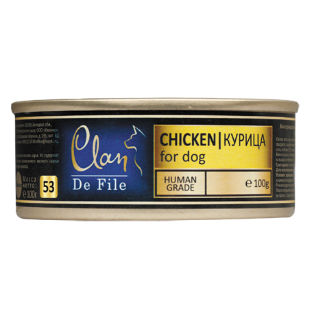 Влажный корм для собак (курица) Clan De File (100 гр.)