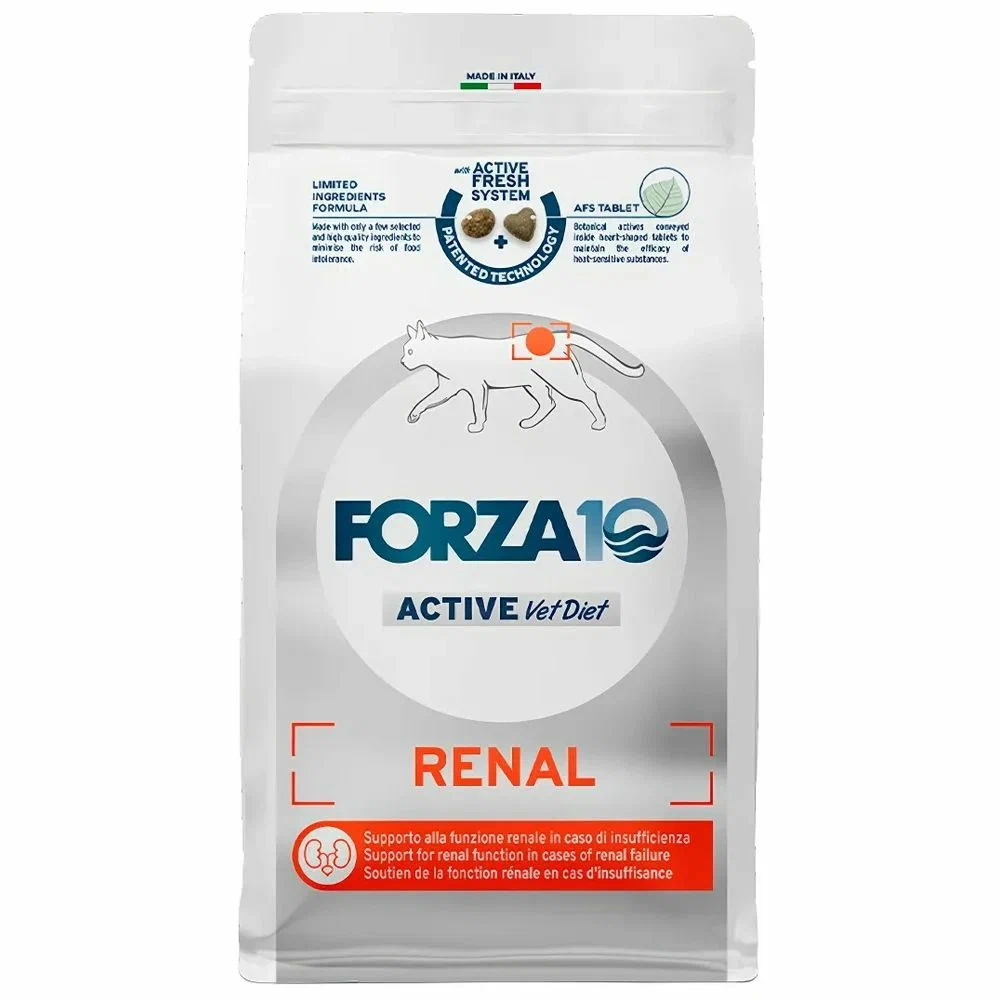 Forza10 Active Line Renal - ветеринарная диета для взрослых кошек при хронической почечной недостаточности,1,5кг.