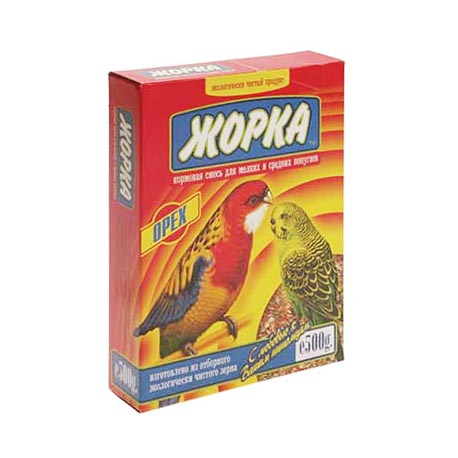 Корм для мелких и средних попугаев (орех) Жорка (500 гр)