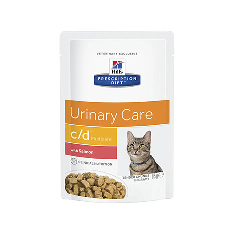 Диета для кошек при проблемах мочевыводящих путей Hill's Prescription Diet C/D с лососем (кусочки в соусе)