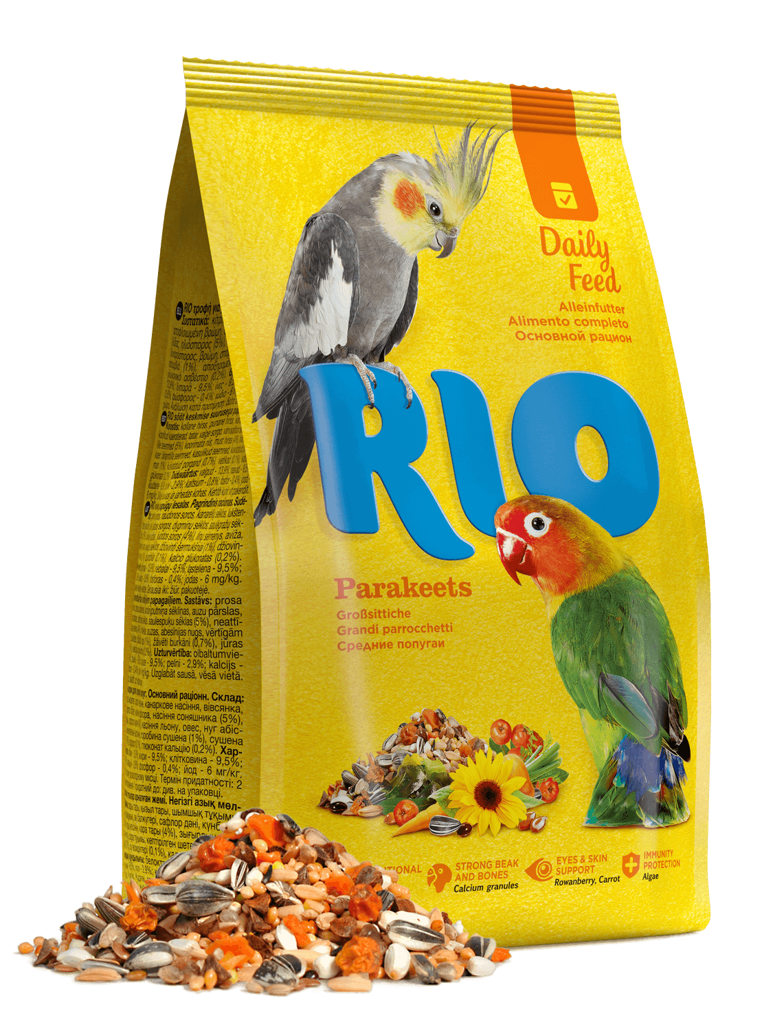Rio Основной рацион - корм для средних попугаев,500гр.