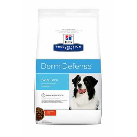Диета для собак для поддержания функции кожи и при избыточной потери шерсти Hill's Prescription Diet Derm Defense Canine (2 кг)
