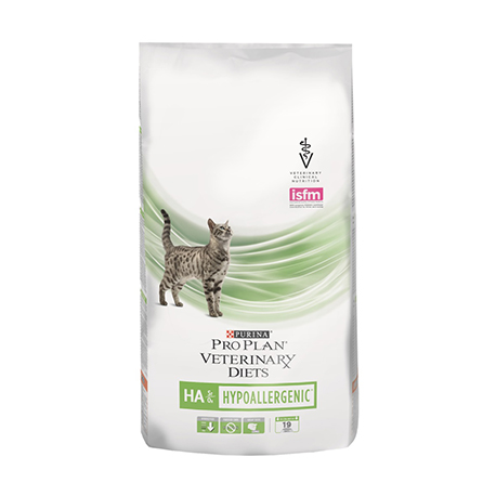 Purina Pro Plan Veterinary Diets HA Диетический Сухой корм для диагностики пищевой аллергии у кошек любого возраста,325гр.