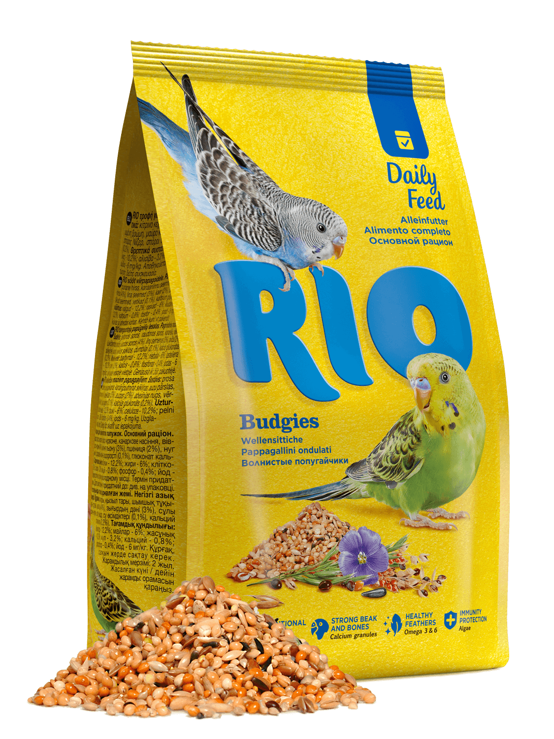 Rio Основной рацион - корм для волнистых попугаев,500гр.