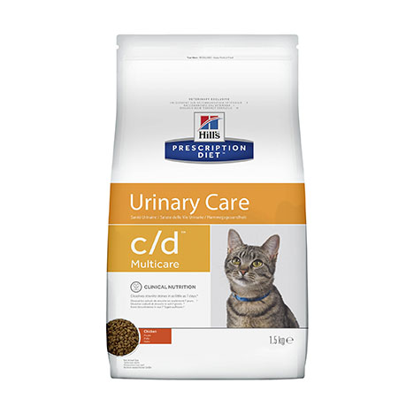 Диета для кошек при проблемах мочевыводящих путей Hill's Prescription Diet C/D с курицей (1,5 кг)