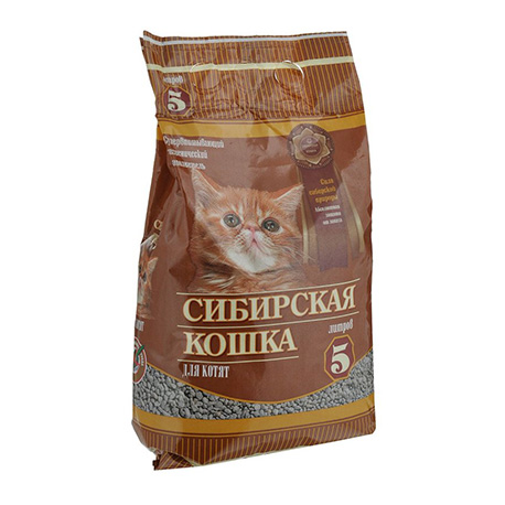 Впитывающий наполнитель Сибирская Кошка для котят (5 л)