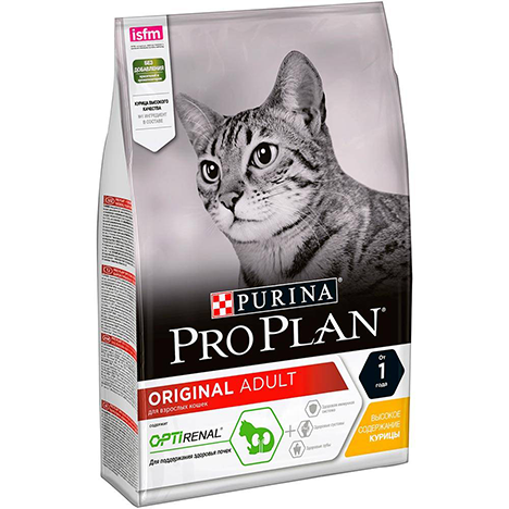 Purina Pro Plan Adult Сухой Корм для взрослых кошек курица и рис,3кг.