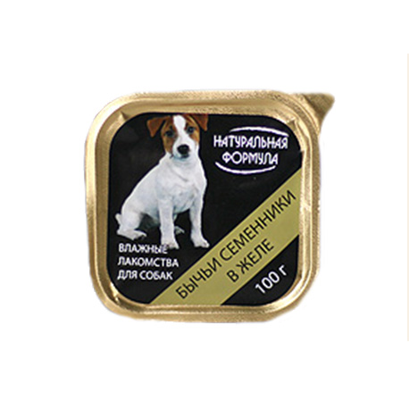 Консервы для собак (бычьи семенники) «Натуральная формула» (0,100 кг)