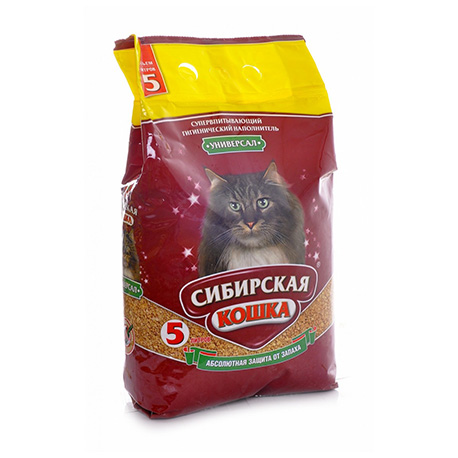 Впитывающий наполнитель Сибирская Кошка Универсал (5 л)