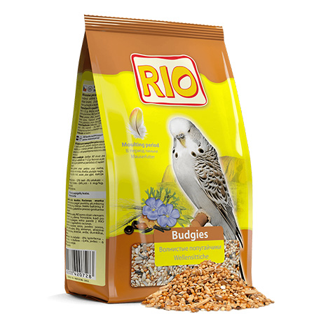 Корм для волнистых попугаев RIO Рацион в период линьки (0,5 кг)