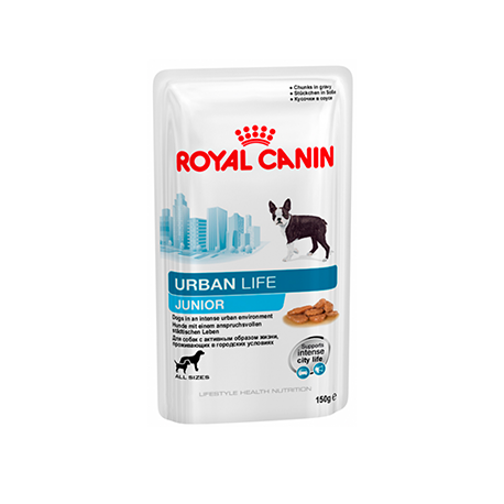 Влажный корм для щенков в возрасте до 10/15 месяцев (соус) Royal Canin URBAN LIFE JUNIOR WET