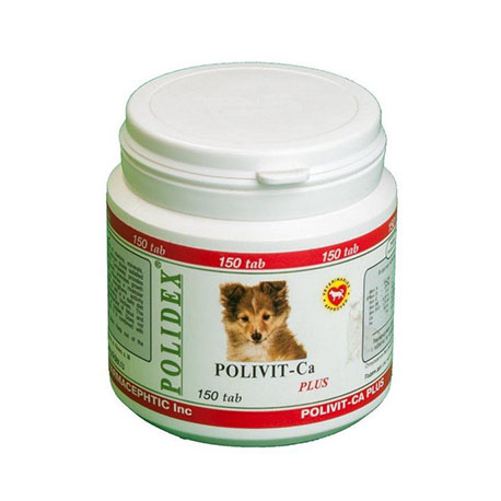 Витамины для щенков Polidex Polivit-Ca (150 таб.)