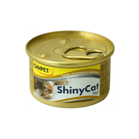 Консервы для кошек (тунец и креветки с солодом) GIMPET (70 гр)