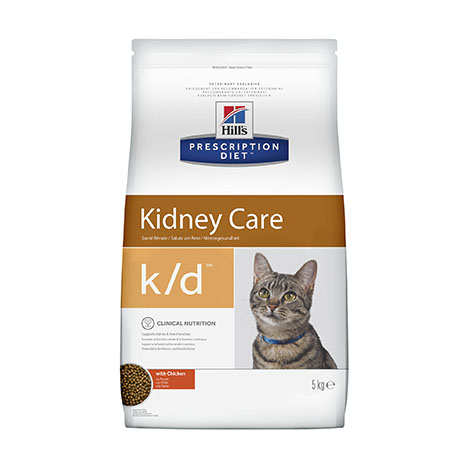 Hill's Prescription Diet K/D Сухой Диетический Корм для взрослых кошек при заболеваниях почек,400гр.