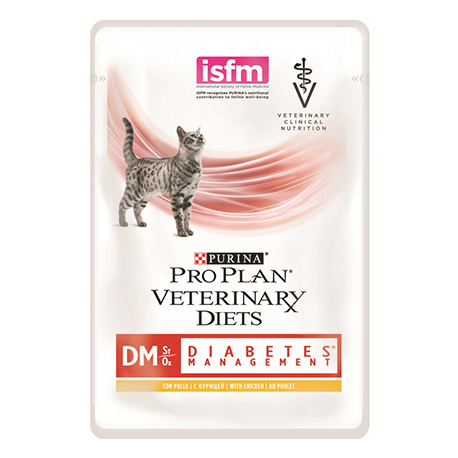 Purina Pro Plan Veterinary Diets DM Диетический Влажный корм для взрослых кошек с заболевавнием сахарным диабетом,85гр.