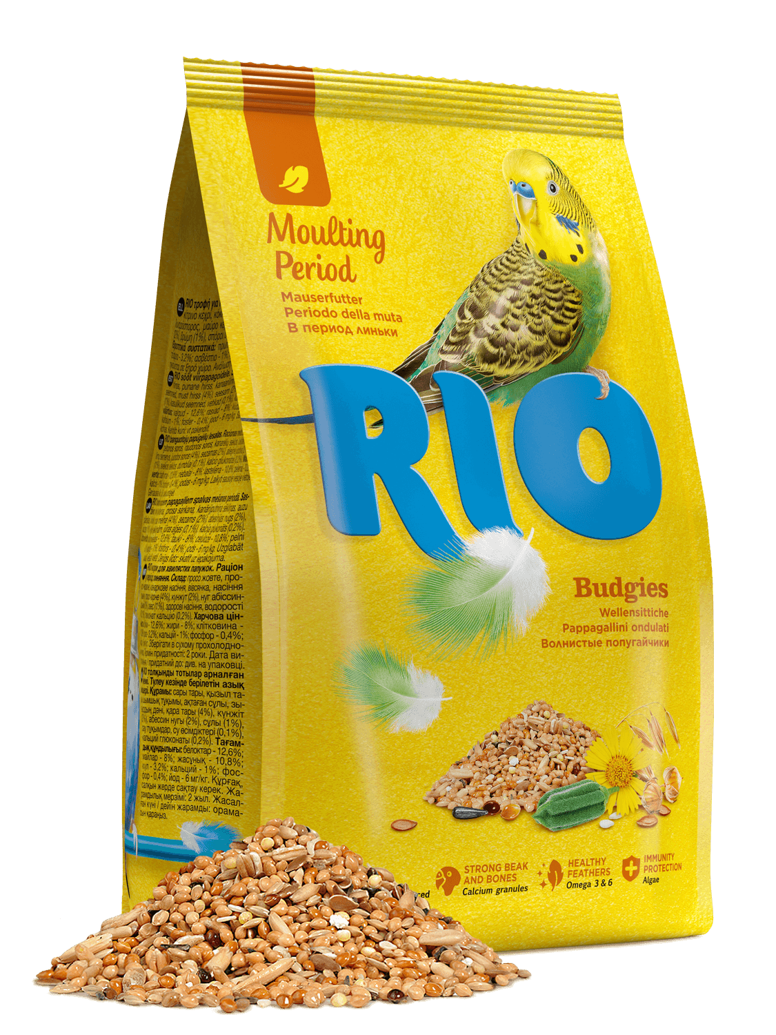 Rio Рацион в период линьки - корм для волнистых попугаев,1кг.