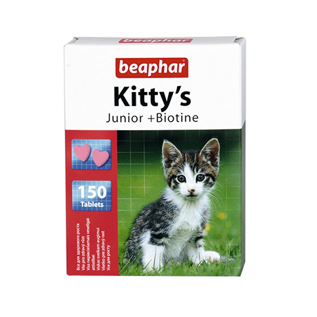 Витаминизированное лакомство для котят Beaphar Kitty's Junior (150 таб.)