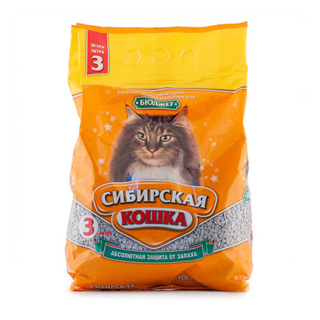 Впитывающий наполнитель Сибирская Кошка Бюджет (3 л) 