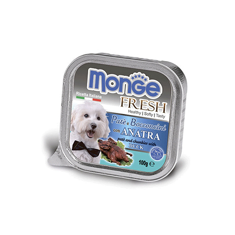 Консервы для собак мелких пород (паштет с уткой) Fresh MONGE