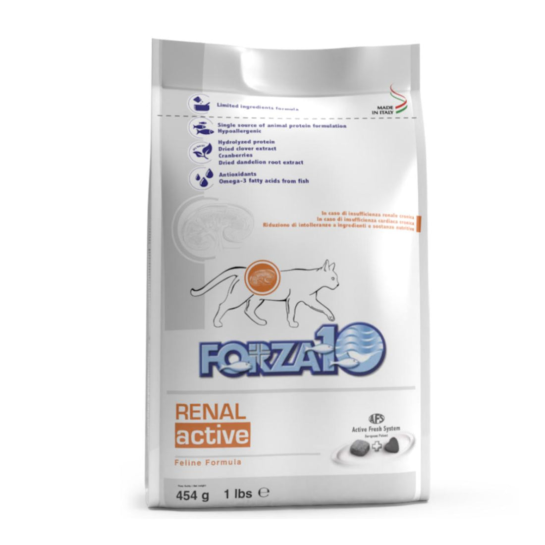 Forza10 Active Line Renal - ветеринарная диета для взрослых кошек при хронической почечной недостаточности,1,5кг.
