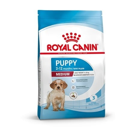 Royal Canin Medium Puppy сухой полнорационный корм для щенков средних пород,14кг.