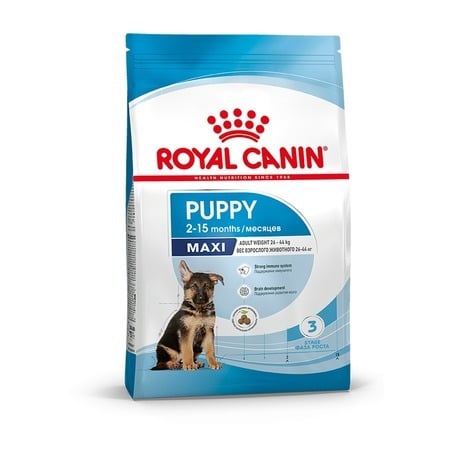 Royal Canin Maxi Puppy сухой полнорационный корм для щенков крупных пород собак,15кг.