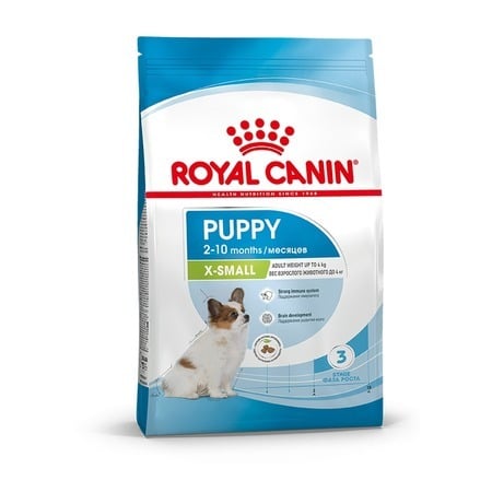 Royal Canin X-Small Puppy сухой полнорационный корм для щенков миниатюрных пород,0,5кг.